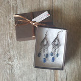 Lapis Lazuli Boho Chic Earrings - Sacred Skaia
