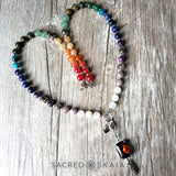 Chakra Convertible Half Mala