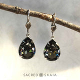 Fortuna Teardrop Earrings in Denim Blue - Sacred Skaia