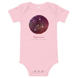 Capricorn Baby Onesie T-Shirt by Bella + Canvas