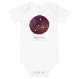 Capricorn Baby Onesie T-Shirt by Bella + Canvas