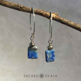 Nicole Rustic Lapis Lazuli Earrings - Sacred Skaia