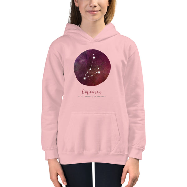 Capricorn Kids Hoodie by Bella + Canvas