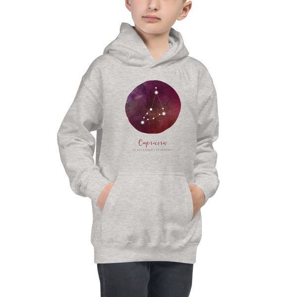 Capricorn Kids Hoodie by Bella + Canvas